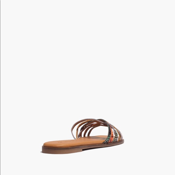 Madewell - Crisscross Slide Sandal in Snakeskin - Picture 4 of 4